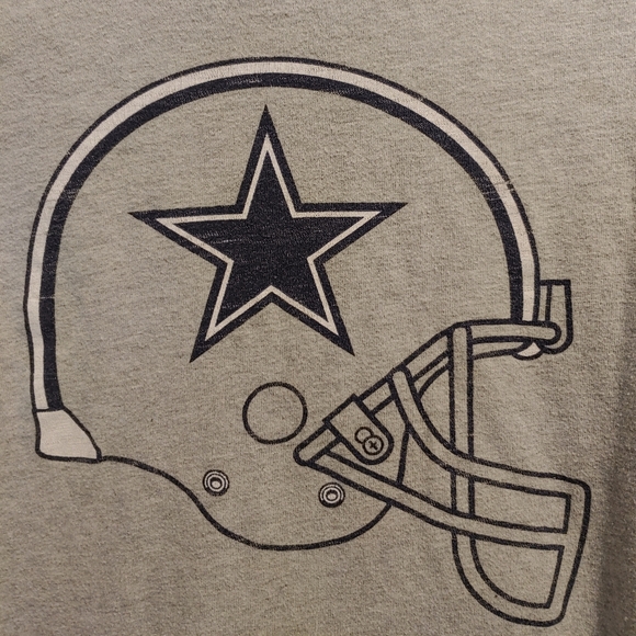 Dallas Cowboys Authentic Kids Large Helmet Graphic Long Sleeve T-shirt - Picture 2 of 7